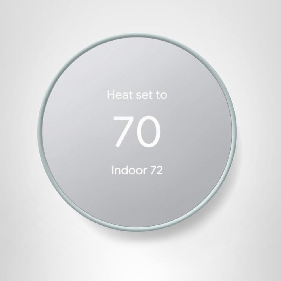 Google Nest Thermostat - Smart Thermostat for Home - Programmable Wifi Thermostat - Charcoal