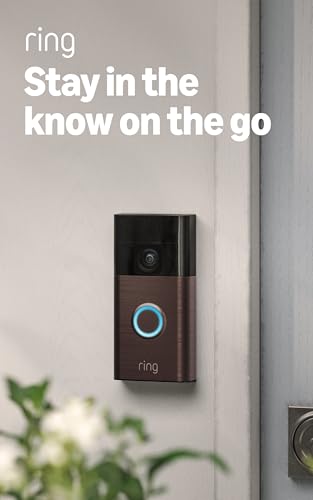 Ring Battery Doorbell (newest model), Home or business security with Head-to-Toe video, Live View with Two-Way Talk, and Motion Detection & Alerts, Satin Nickel