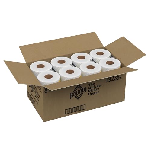 Bounty Quick-Size Paper Towels, White, 12 Family Triple = 40 Regular Rolls