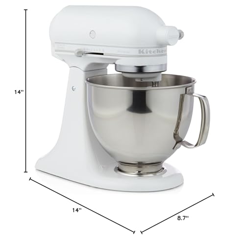 KitchenAid Artisan Series 5 Quart Tilt Head Stand Mixer with Pouring Shield KSM150PS, Aqua Sky
