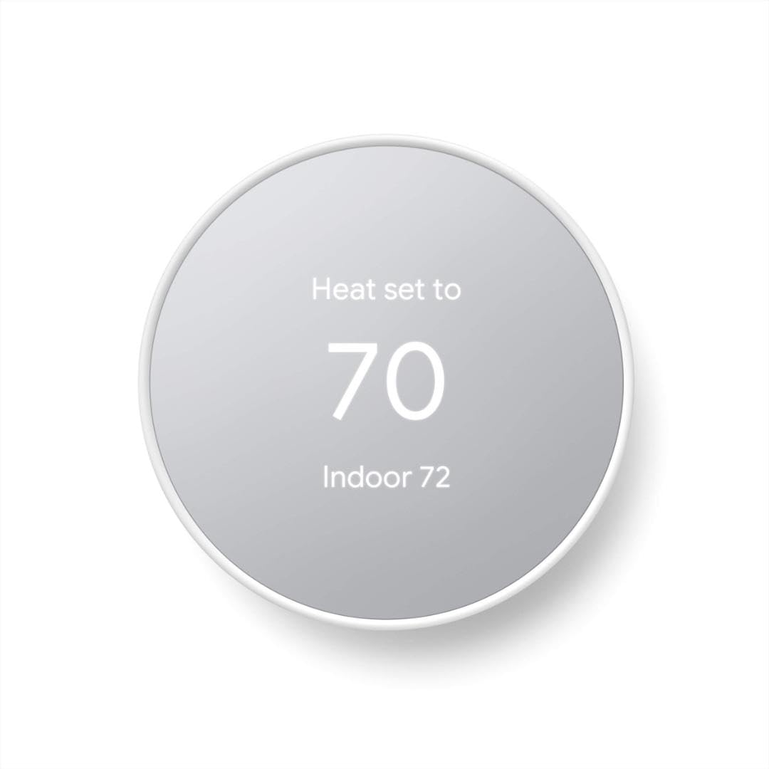 Google Nest Thermostat - Smart Thermostat for Home - Programmable Wifi Thermostat - Charcoal