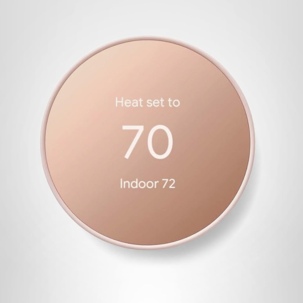 Google Nest Thermostat - Smart Thermostat for Home - Programmable Wifi Thermostat - Charcoal