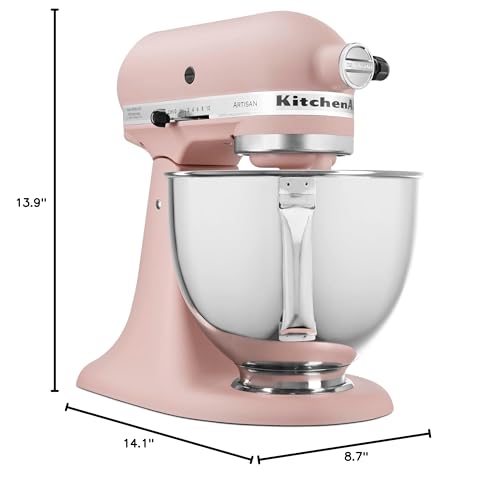 KitchenAid Artisan Series 5 Quart Tilt Head Stand Mixer with Pouring Shield KSM150PS, Aqua Sky