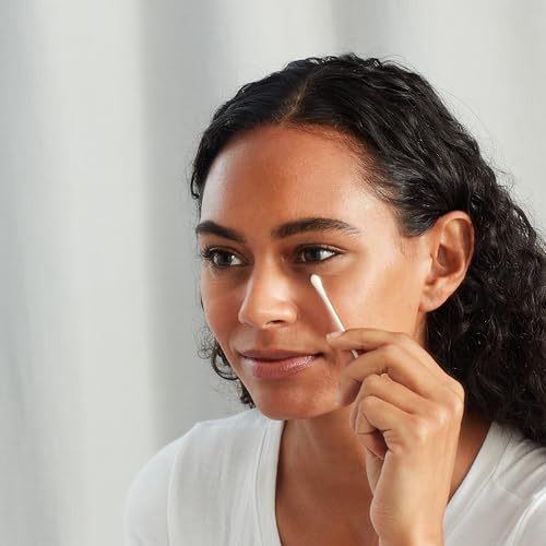 Amazon Basics Double-Tipped Cotton Swabs for Personal Hygiene and Baby Care, 2000 Count, 4-Pack of 500 Count