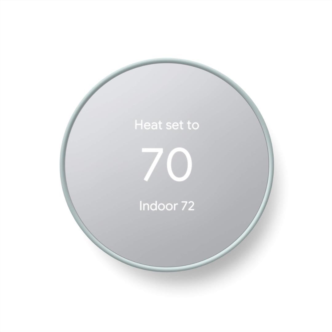 Google Nest Thermostat - Smart Thermostat for Home - Programmable Wifi Thermostat - Charcoal