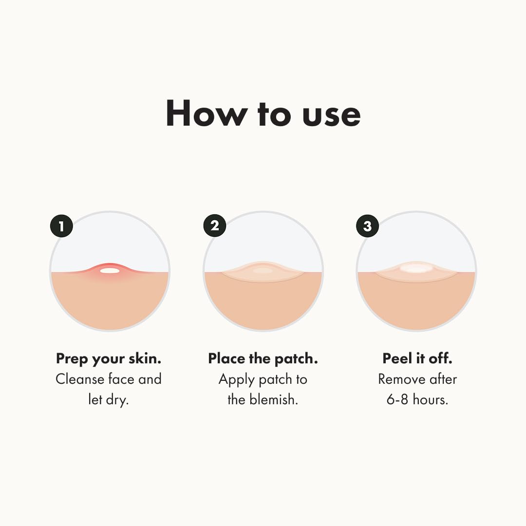 Mighty Patch Original Patch from Hero Cosmetics - #1 Hydrocolloid Acne Pimple Patches for Face, Shrinking Zits & Whiteheads in 1 Use, Nighttime Spot Pimple Stickers for Face, 36 Count