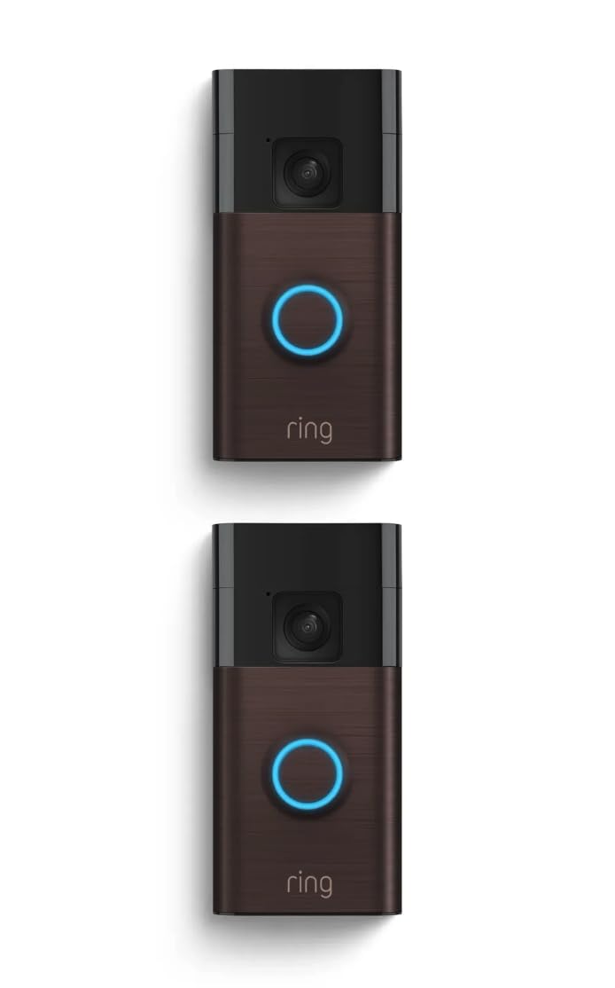 Ring Battery Doorbell (newest model), Home or business security with Head-to-Toe video, Live View with Two-Way Talk, and Motion Detection & Alerts, Satin Nickel