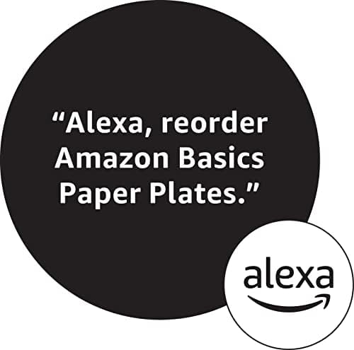 Amazon Basics Everyday Disposable Paper Plates, 8.62 Inch, Microwave-Safe, Cut Resistant, Soak-Proof, 100 Count, Packaging May Vary