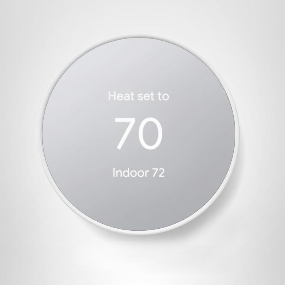 Google Nest Thermostat - Smart Thermostat for Home - Programmable Wifi Thermostat - Charcoal