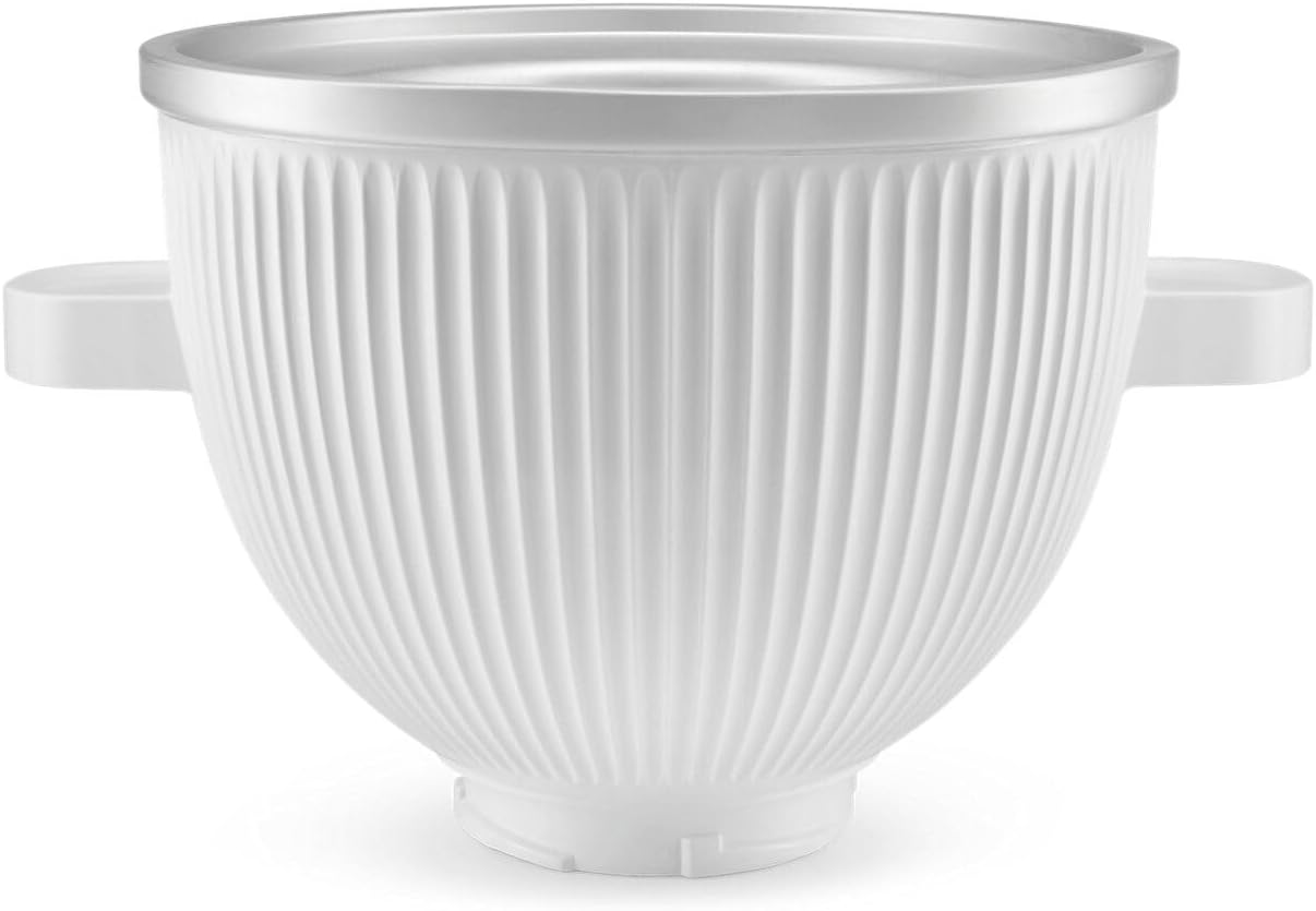 KitchenAid Ice Cream Maker Attachment for Stand Mixer, 2 Quart, KSMICM, White