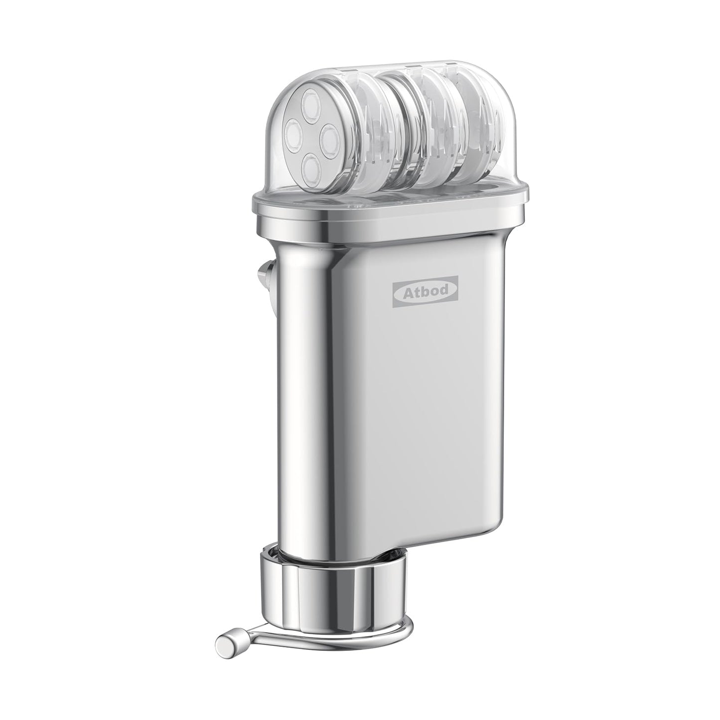 Metal Gourmet Pasta Press Attachment for Kitchenaid Stand Mixer, Pasta Maker Attachment with 5 Interchangeable Plates, Spaghetti Bucatini Fusilli Large/Small Macaroni