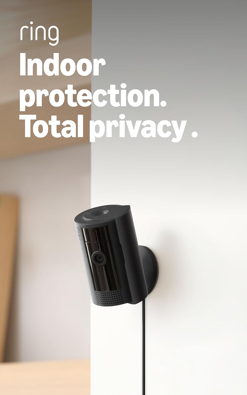 Ring Indoor Cam, Home or business security in 1080p HD video, White