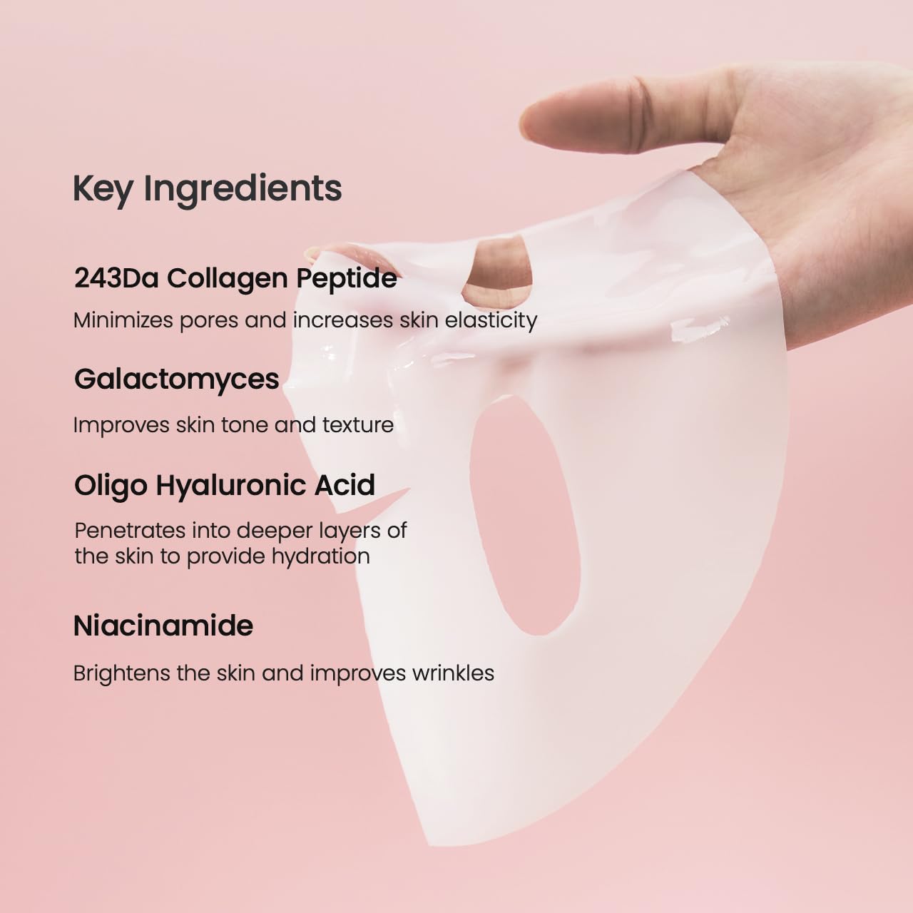 BIODANCE Bio-Collagen Real Deep Mask, Hydrating Overnight Hydrogel Mask, Pore Minimizing, Elasticity, Plumping Improvement, Korean Skin Care | 1.19oz(34g) x 4ea