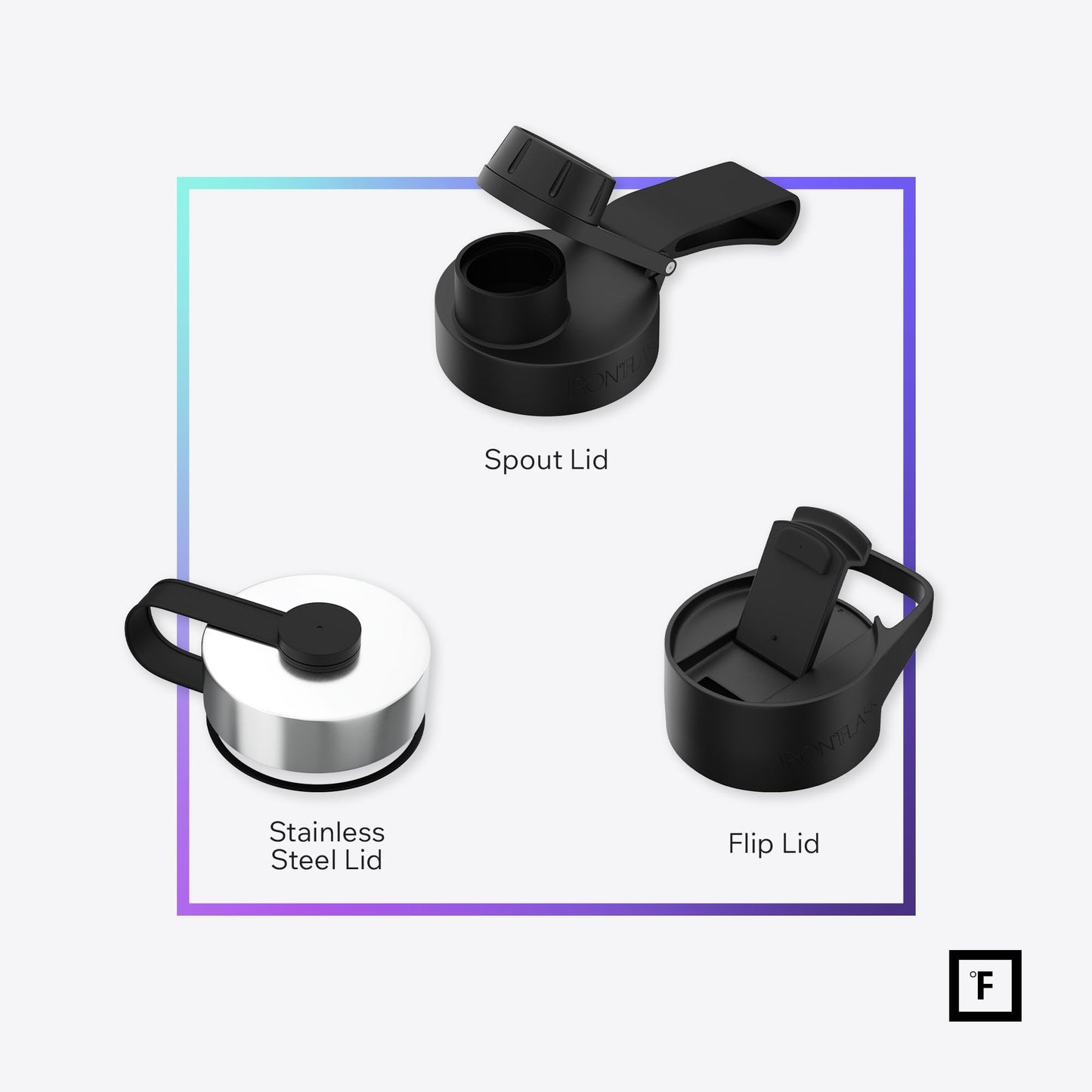 IRON °FLASK Camping & Hiking Hydration Flask with Straw, Wide Mouth Insulated Stainless Steel Sports Water Bottle - 40 oz Midnight Black