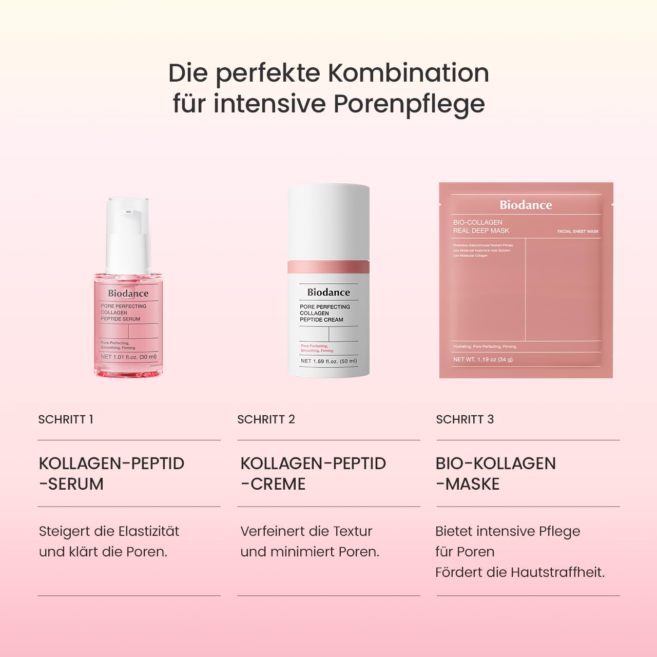 BIODANCE Bio-Collagen Real Deep Mask, Hydrating Overnight Hydrogel Mask, Pore Minimizing, Elasticity, Plumping Improvement, Korean Skin Care | 1.19oz(34g) x 4ea