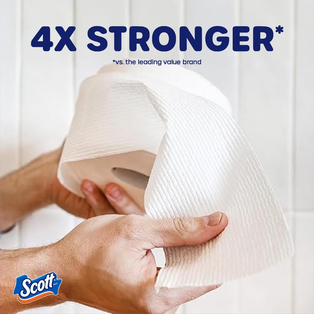 Scott ComfortPlus Toilet Paper, 48 Double Rolls, 231 Sheets per Roll, Septic-Safe, 1-Ply Toilet Tissue