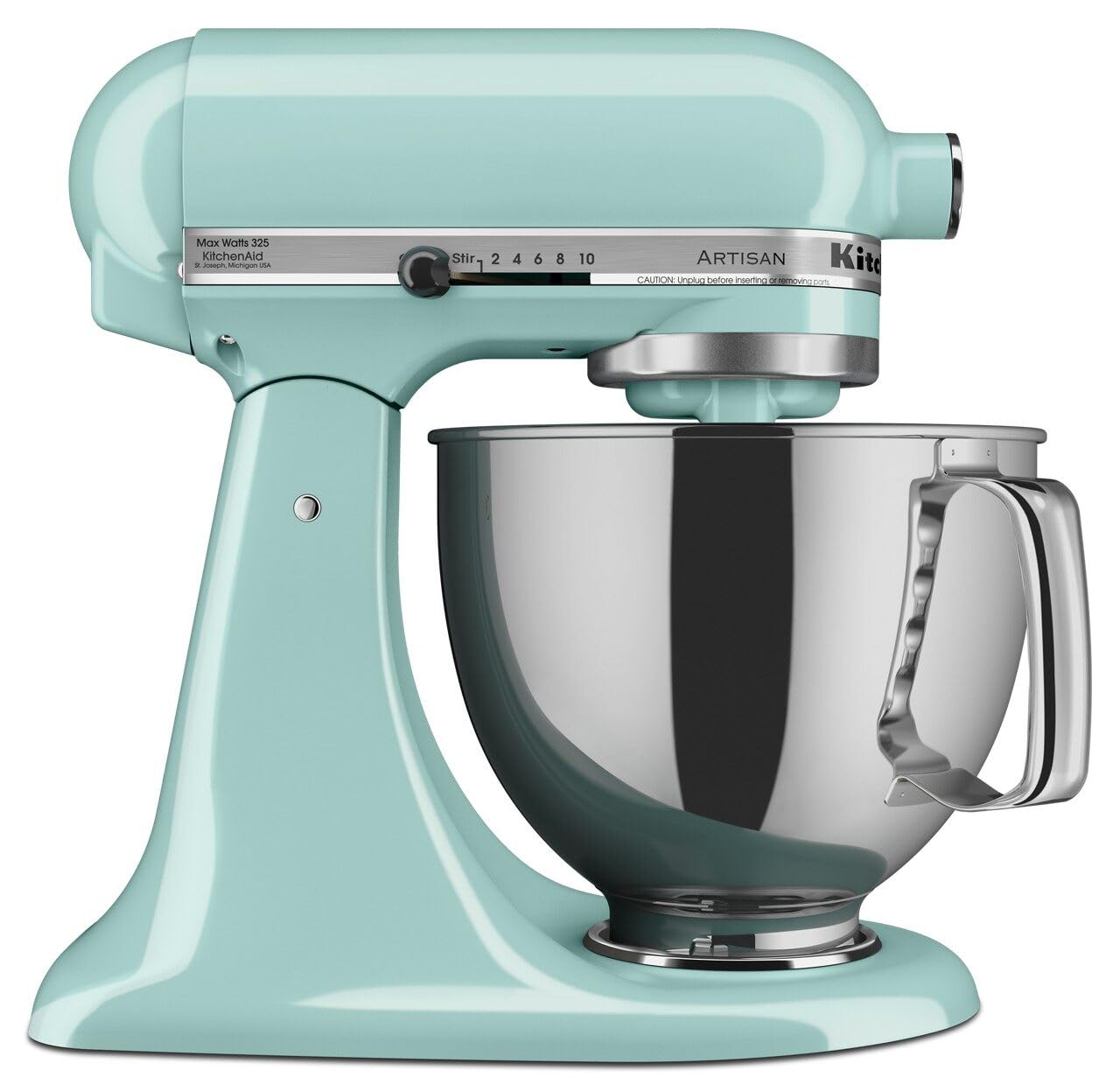 KitchenAid Artisan Series 5 Quart Tilt Head Stand Mixer with Pouring Shield KSM150PS, Aqua Sky