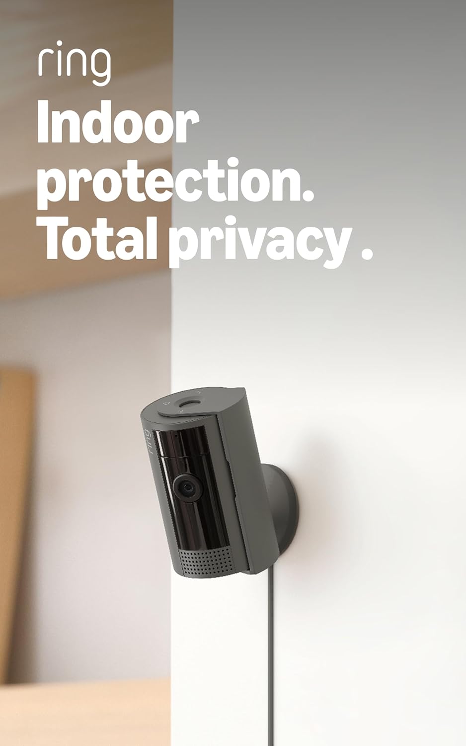 Ring Indoor Cam, Home or business security in 1080p HD video, White