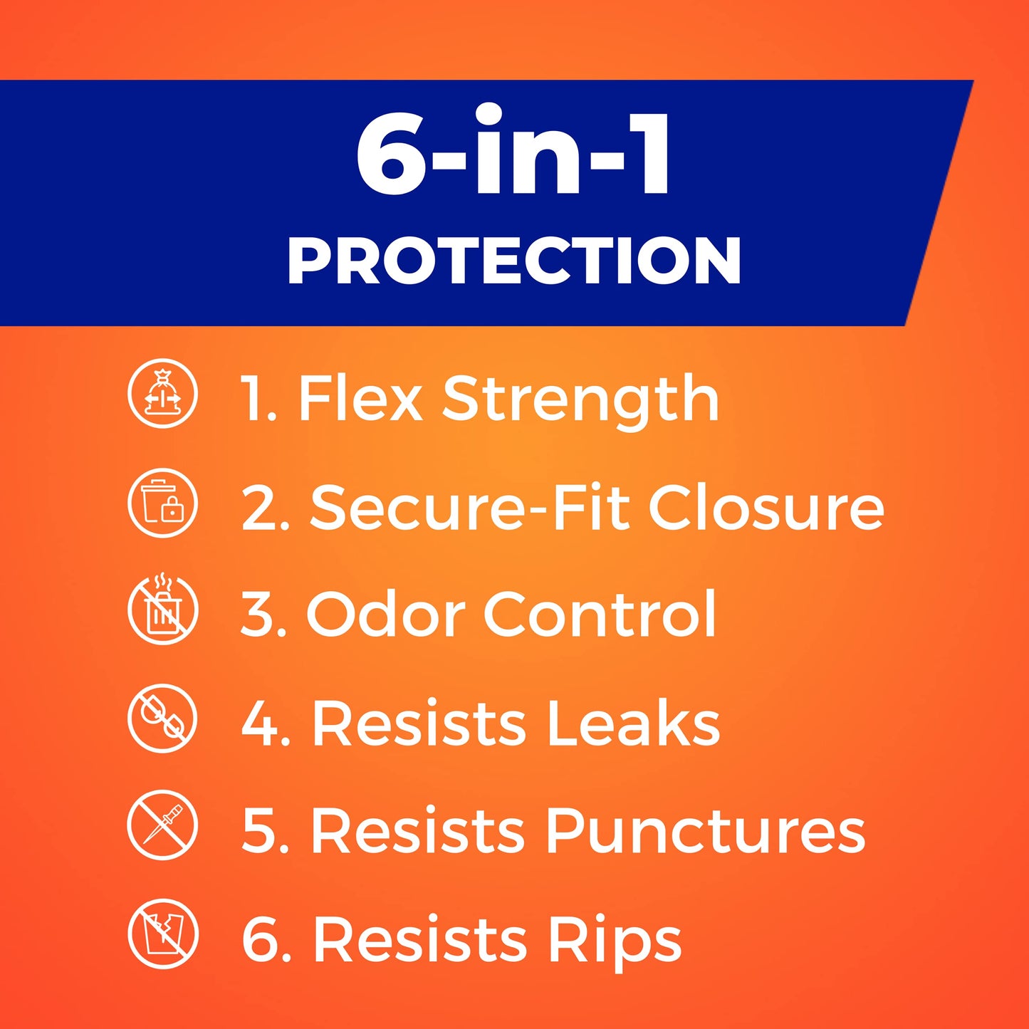 Hefty Ultra Strong Tall Kitchen Trash Bags, Citrus Twist Scent, 13 Gallon, 80 Count