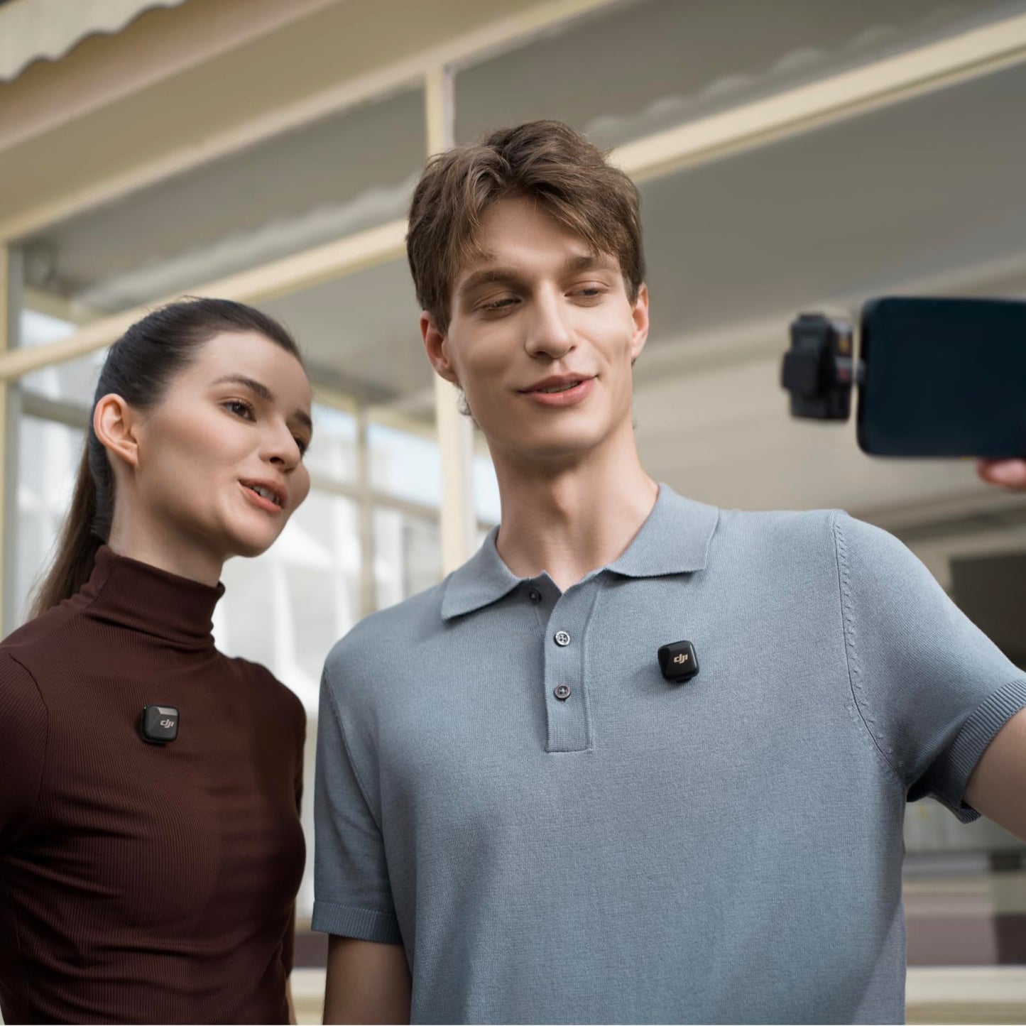 DJI Mic Mini (2 TX + 1 RX + Charging Case), Wireless Lavalier Microphone for iPhone/Camera/Android, Ultralight, Detail-Rich Audio, 48h Use, Noise Cancelling, Automatic Limiting, Vlog, Streaming