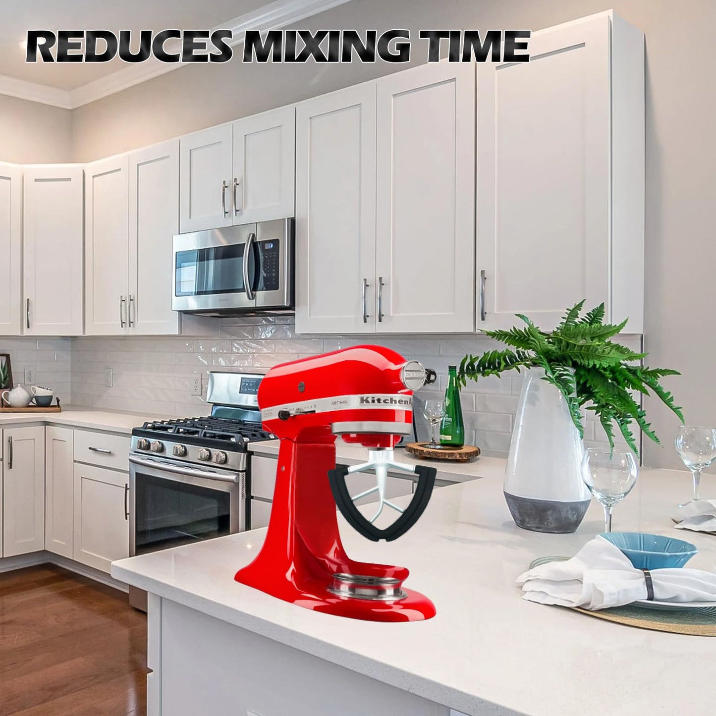 Flex Edge Beater for KitchenAid 4.5/5 QT Tilt Head Stand Mixer Kitchen Aid Mixer Accessory,With Silicone Edges For Kitchen Aid Accessories and Attachments