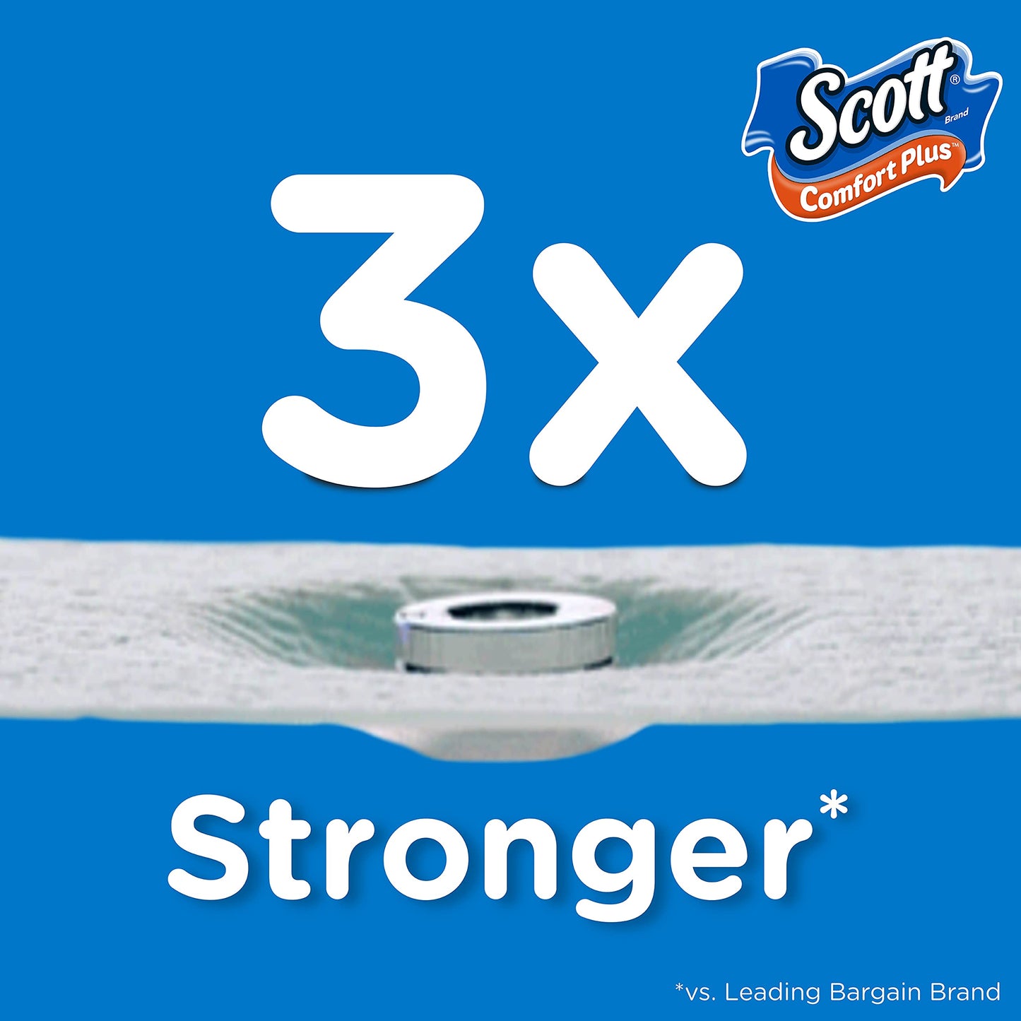 Scott ComfortPlus Toilet Paper, 48 Double Rolls, 231 Sheets per Roll, Septic-Safe, 1-Ply Toilet Tissue