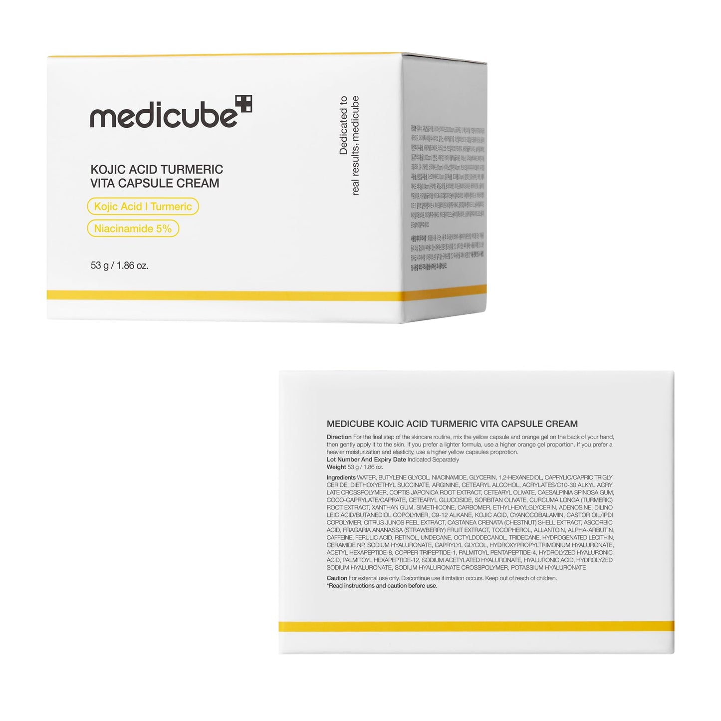 medicube Capsule Cream with Deep Vitamin C | Liposome Vitamin C Golden Capsule for Radiance & Firm-Looking Skin | Hydrating Glow Gel Texture | Korean Skincare, 1.94 oz