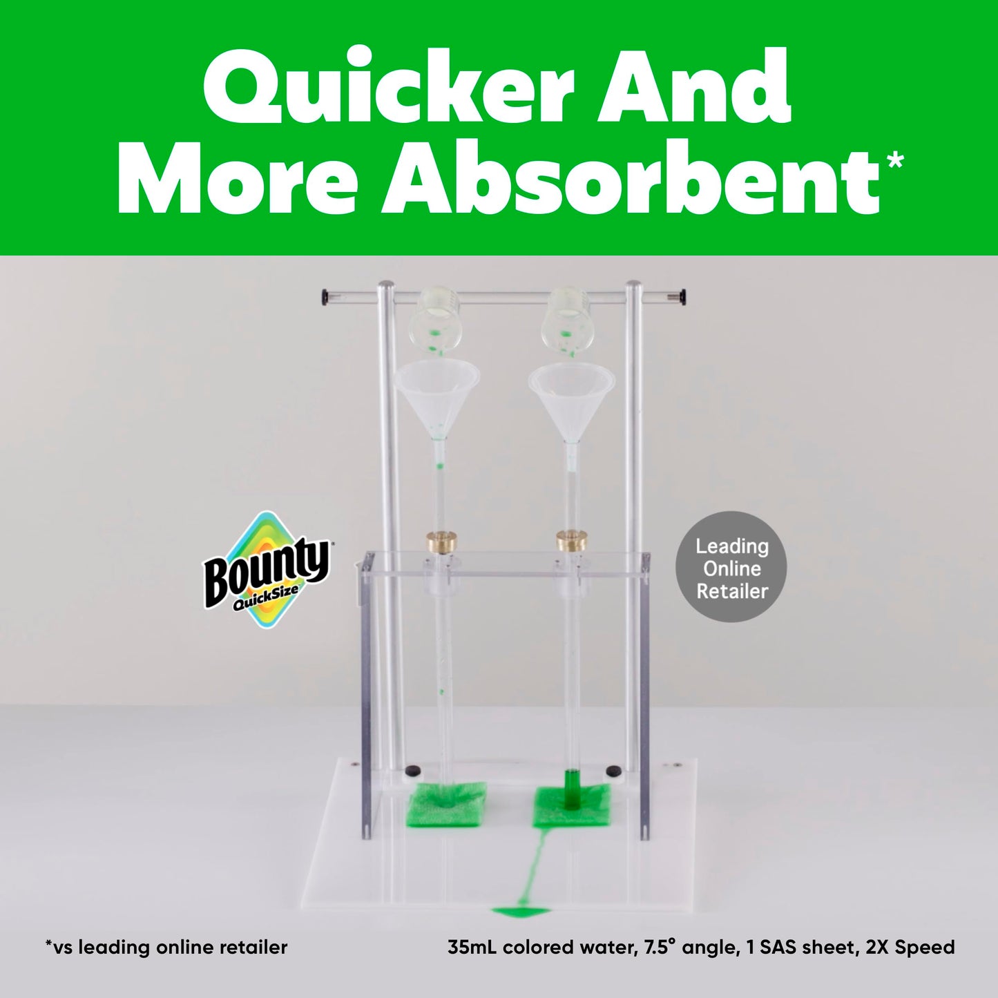 Bounty Quick-Size Paper Towels, White, 12 Family Triple = 40 Regular Rolls