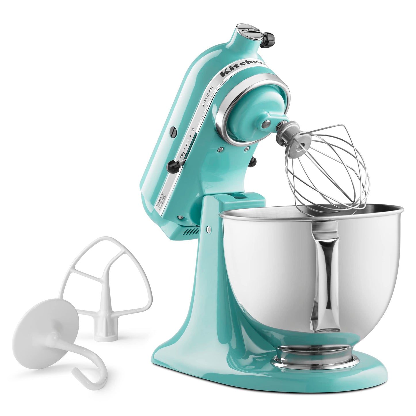 KitchenAid Artisan Series 5 Quart Tilt Head Stand Mixer with Pouring Shield KSM150PS, Aqua Sky