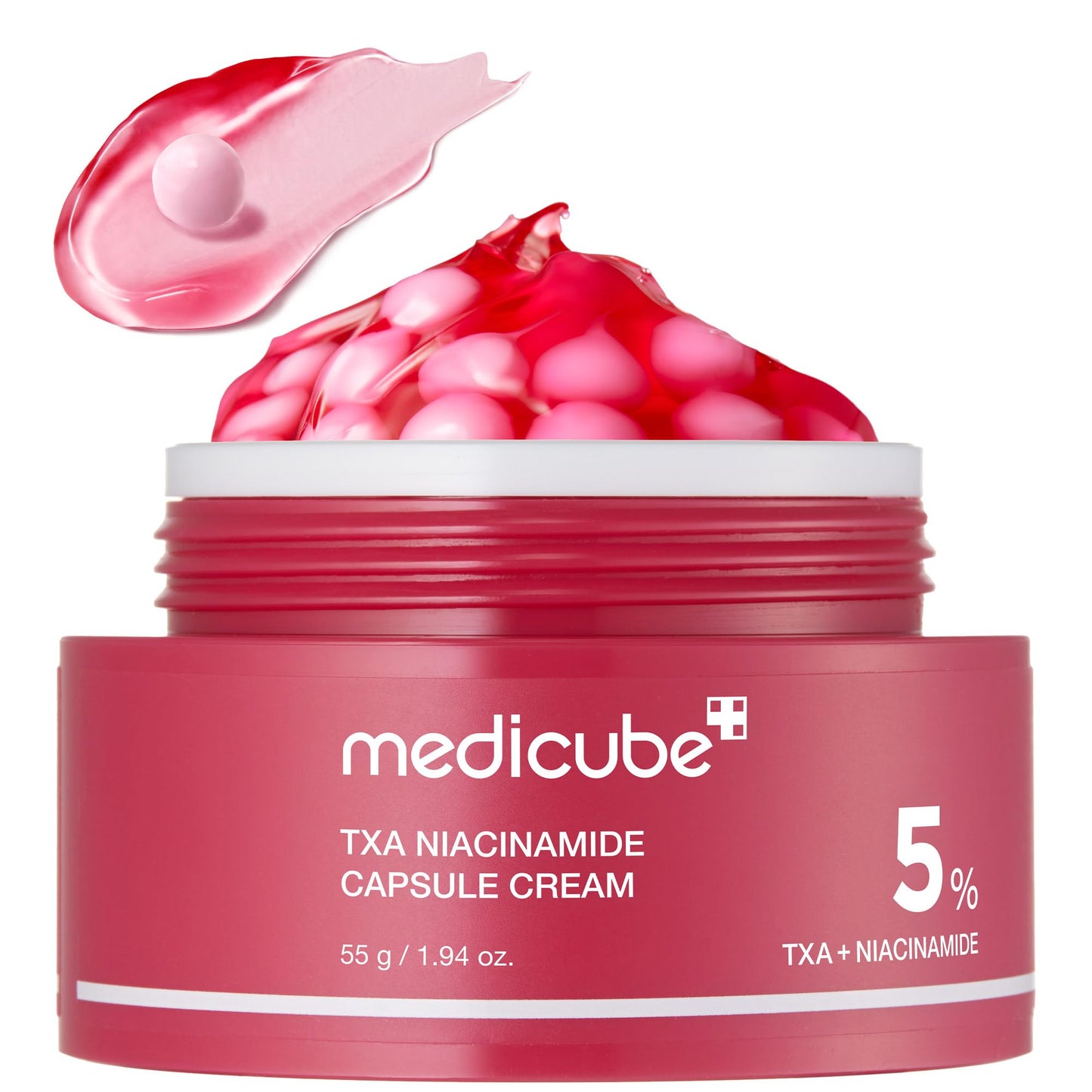 medicube Capsule Cream with Deep Vitamin C | Liposome Vitamin C Golden Capsule for Radiance & Firm-Looking Skin | Hydrating Glow Gel Texture | Korean Skincare, 1.94 oz