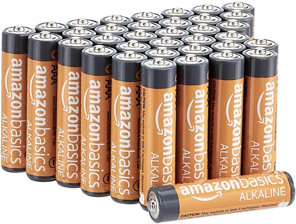 Amazon Basics AAA Long-Lasting Alkaline Batteries, 12 Count, 1.5 Volt, 10-Year Shelf Life, for Home and Office
