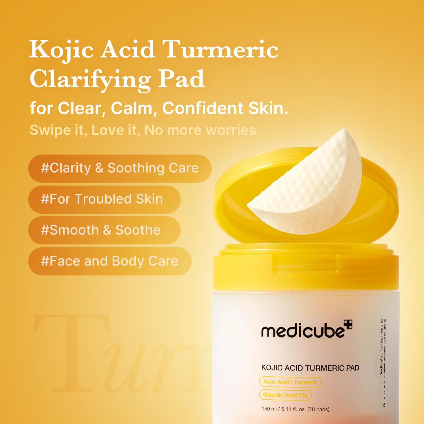 medicube Toner Pads Zero Pore Pad 2.0 | Dual-Textured Facial Pad for Exfoliation and Pore Care with 4.5% AHA Lactic Acid, 0.45% BHA Salicylic Acid | Ideal for All, Korean Skin Care, 70 Pads (1 Pack)