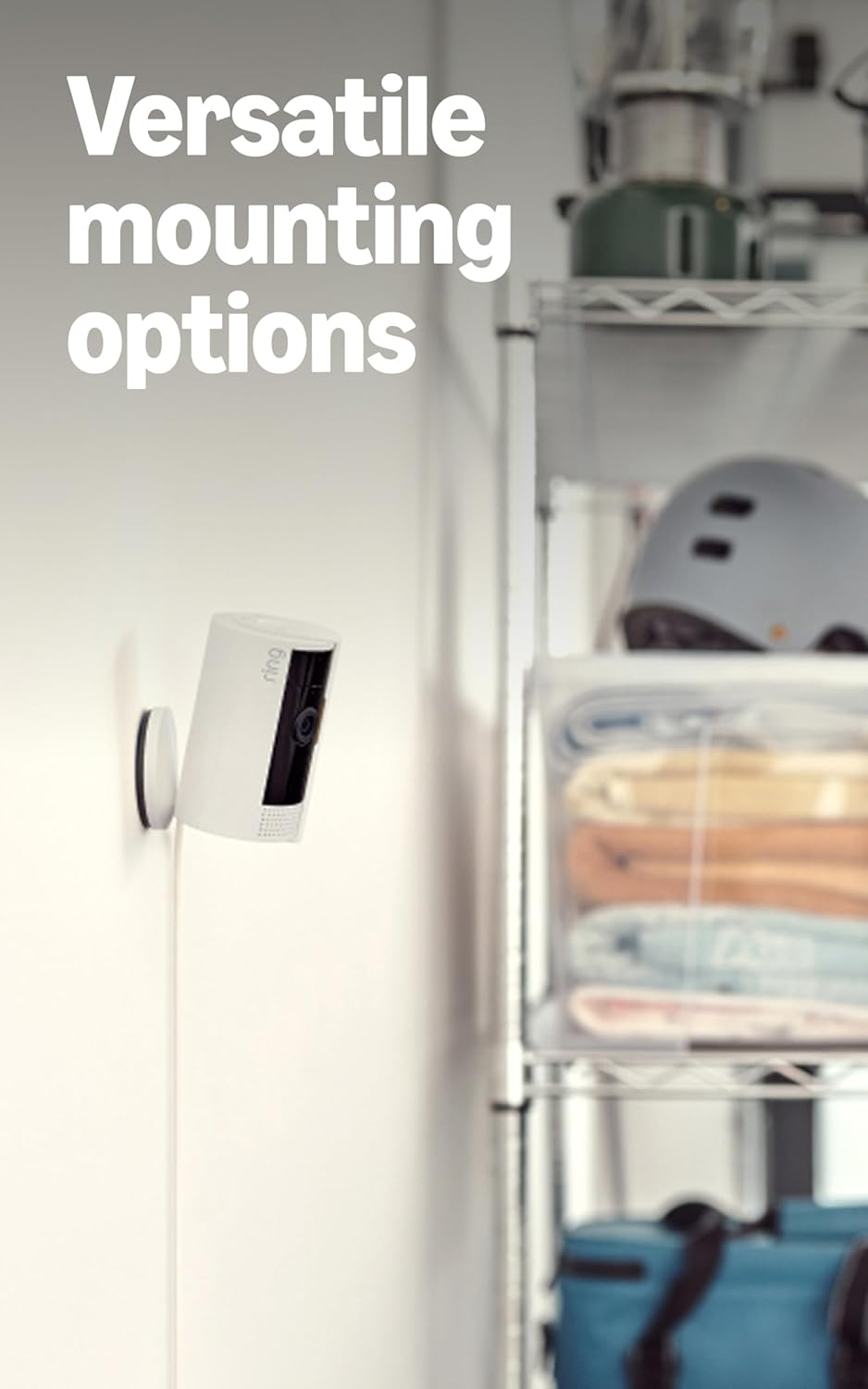 Ring Indoor Cam, Home or business security in 1080p HD video, White