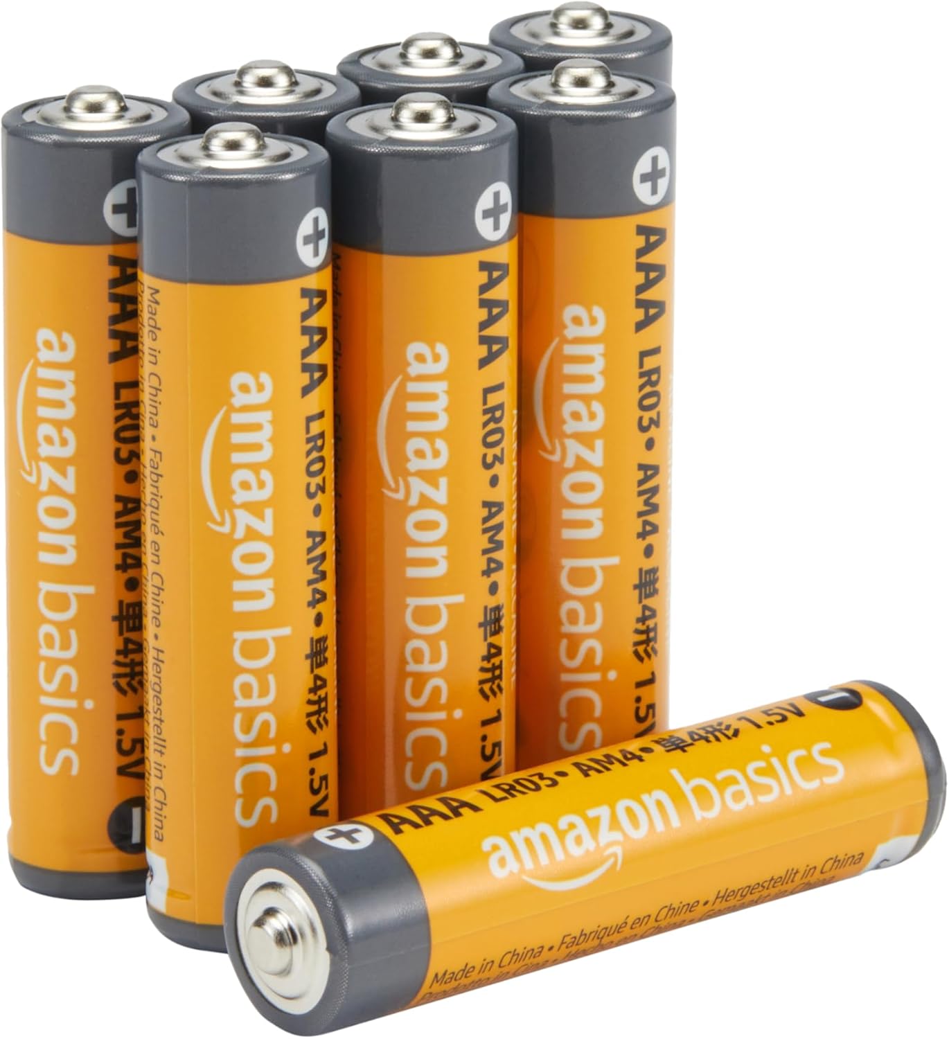 Amazon Basics AAA Long-Lasting Alkaline Batteries, 12 Count, 1.5 Volt, 10-Year Shelf Life, for Home and Office
