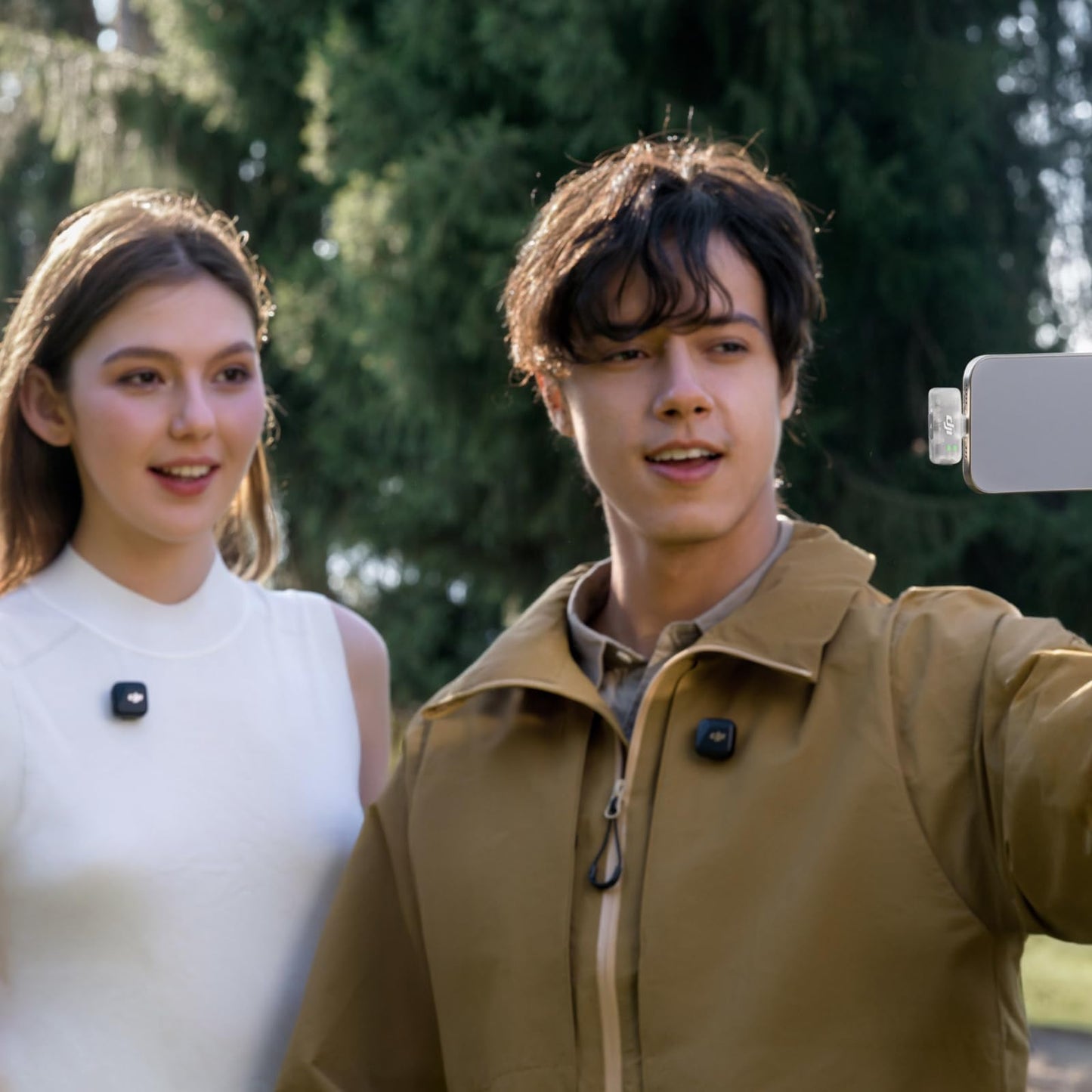 DJI Mic Mini (2 TX + 1 RX + Charging Case), Wireless Lavalier Microphone for iPhone/Camera/Android, Ultralight, Detail-Rich Audio, 48h Use, Noise Cancelling, Automatic Limiting, Vlog, Streaming