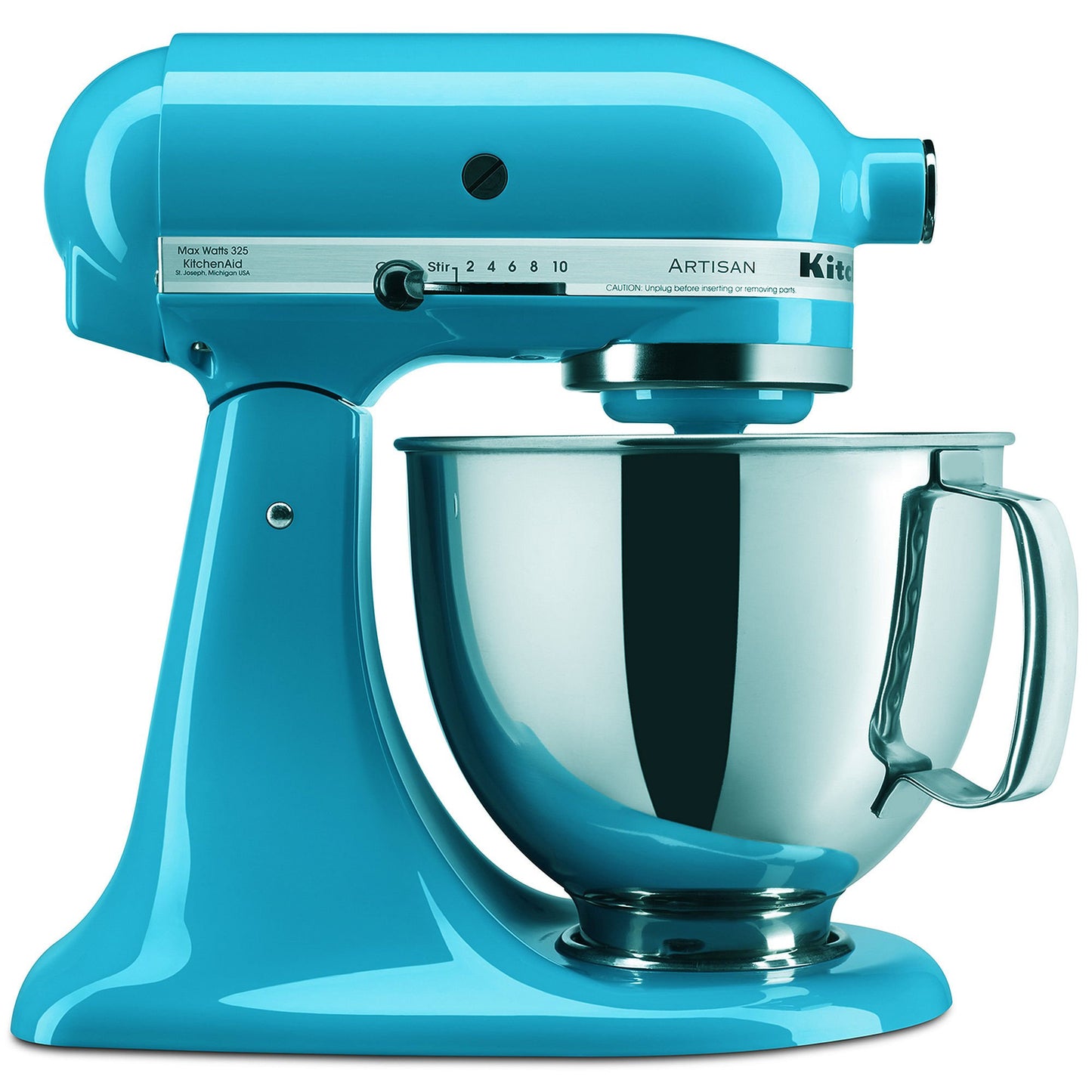 KitchenAid Artisan Series 5 Quart Tilt Head Stand Mixer with Pouring Shield KSM150PS, Aqua Sky