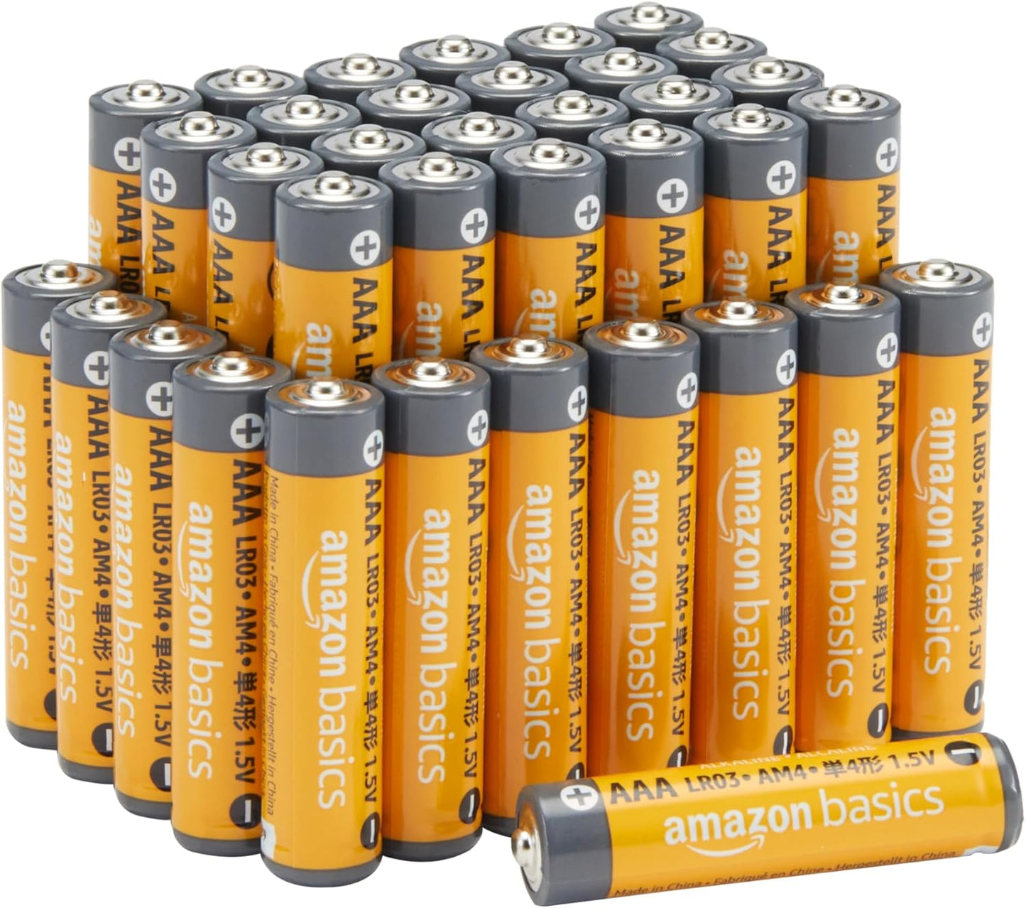 Amazon Basics AAA Long-Lasting Alkaline Batteries, 12 Count, 1.5 Volt, 10-Year Shelf Life, for Home and Office
