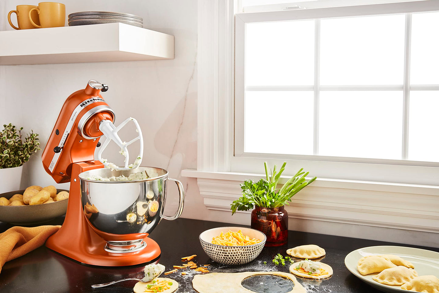 KitchenAid Artisan Series 5 Quart Tilt Head Stand Mixer with Pouring Shield KSM150PS, Aqua Sky