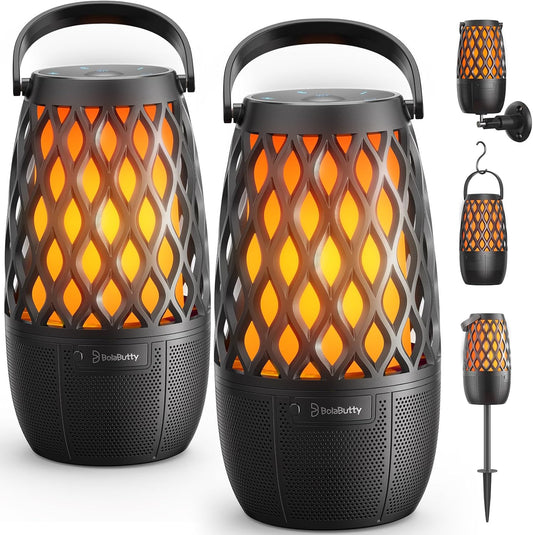 Outdoor Speakers Gifts for Men Bluetooth Speaker with Lights Multi-Sync up to 100 Speakers Auto-Pairing HD Stereo Sound Cool Stuff House Warming Gifts IPX5 Waterproof Lantern for Home|Patio|Pool|Yard