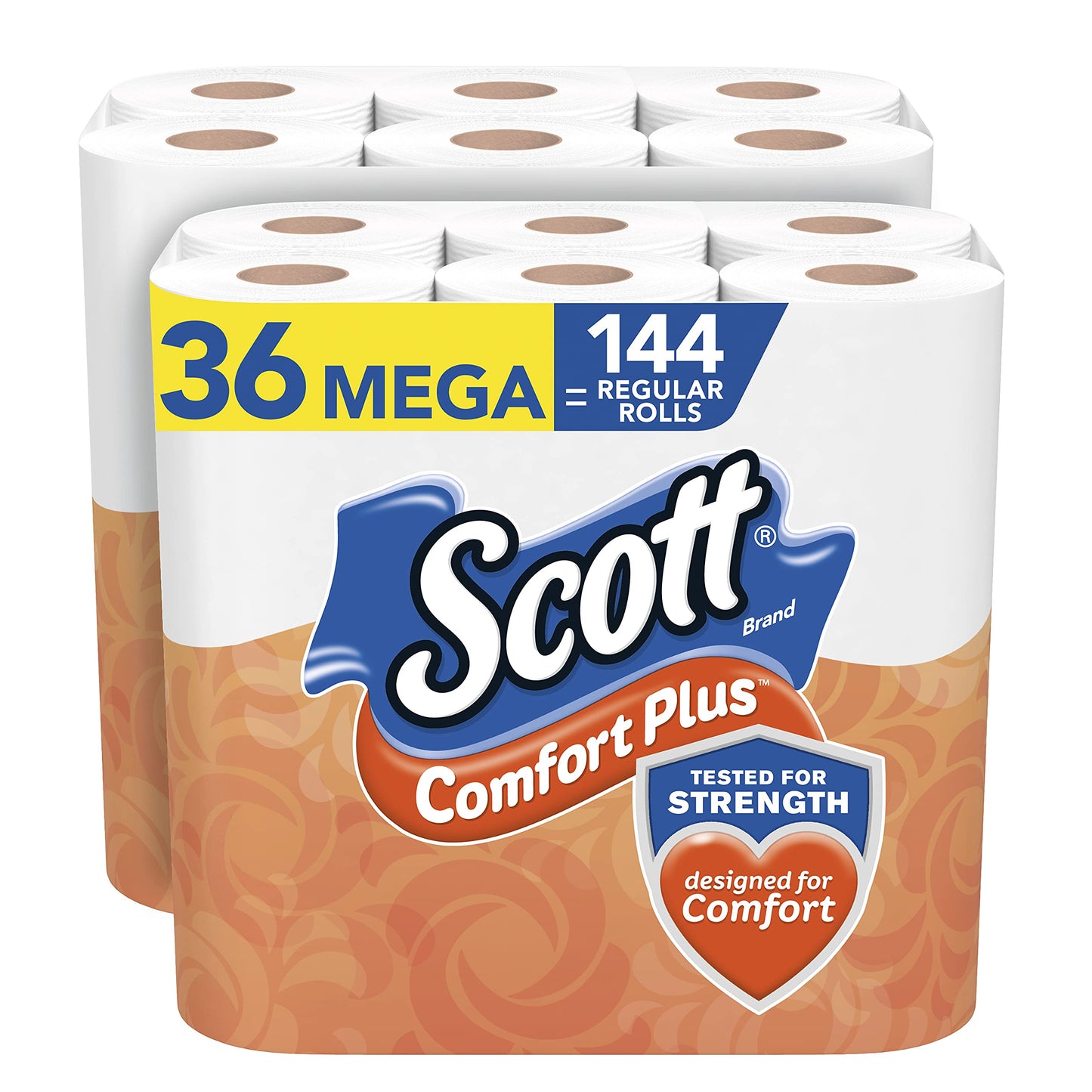 Scott ComfortPlus Toilet Paper, 48 Double Rolls, 231 Sheets per Roll, Septic-Safe, 1-Ply Toilet Tissue
