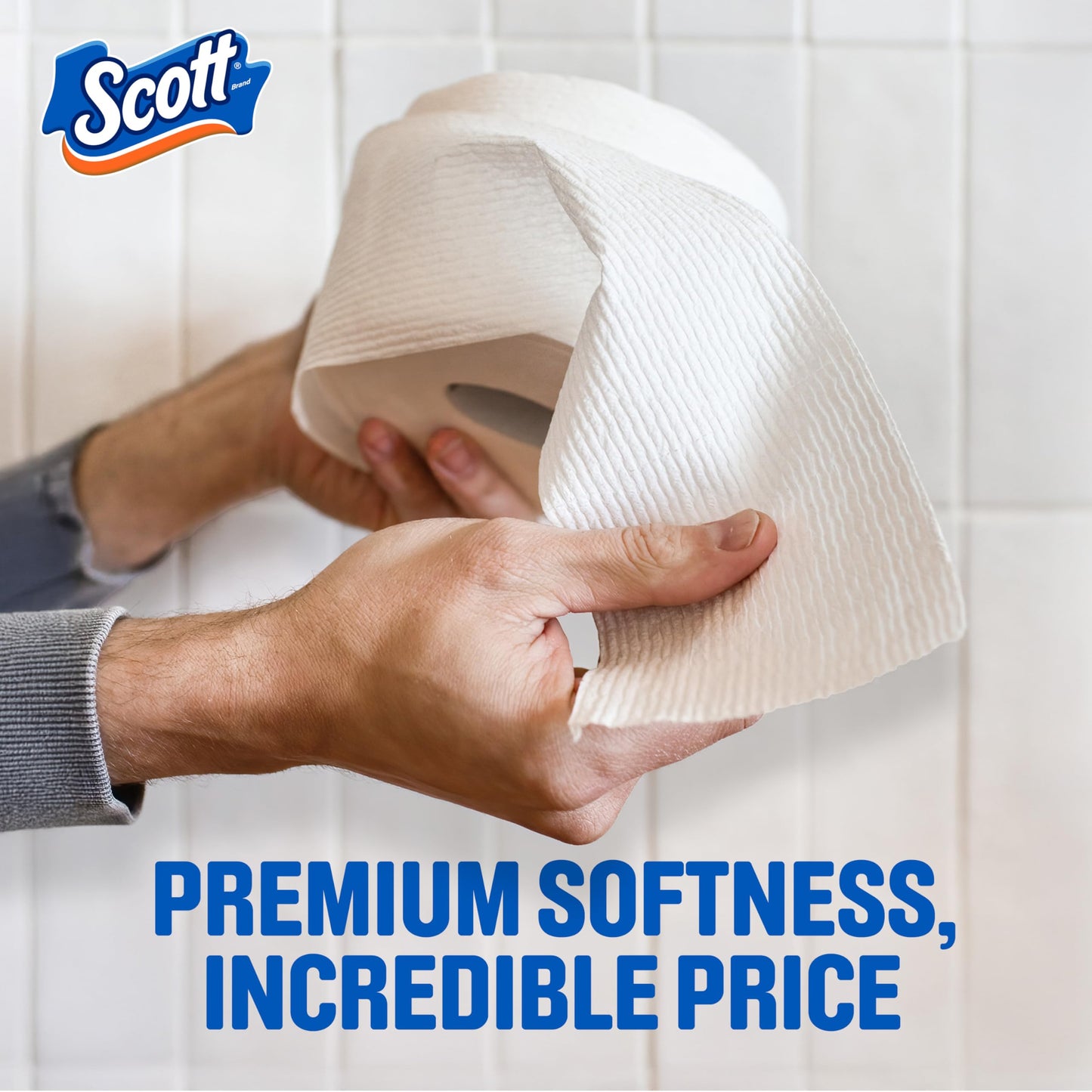 Scott ComfortPlus Toilet Paper, 48 Double Rolls, 231 Sheets per Roll, Septic-Safe, 1-Ply Toilet Tissue